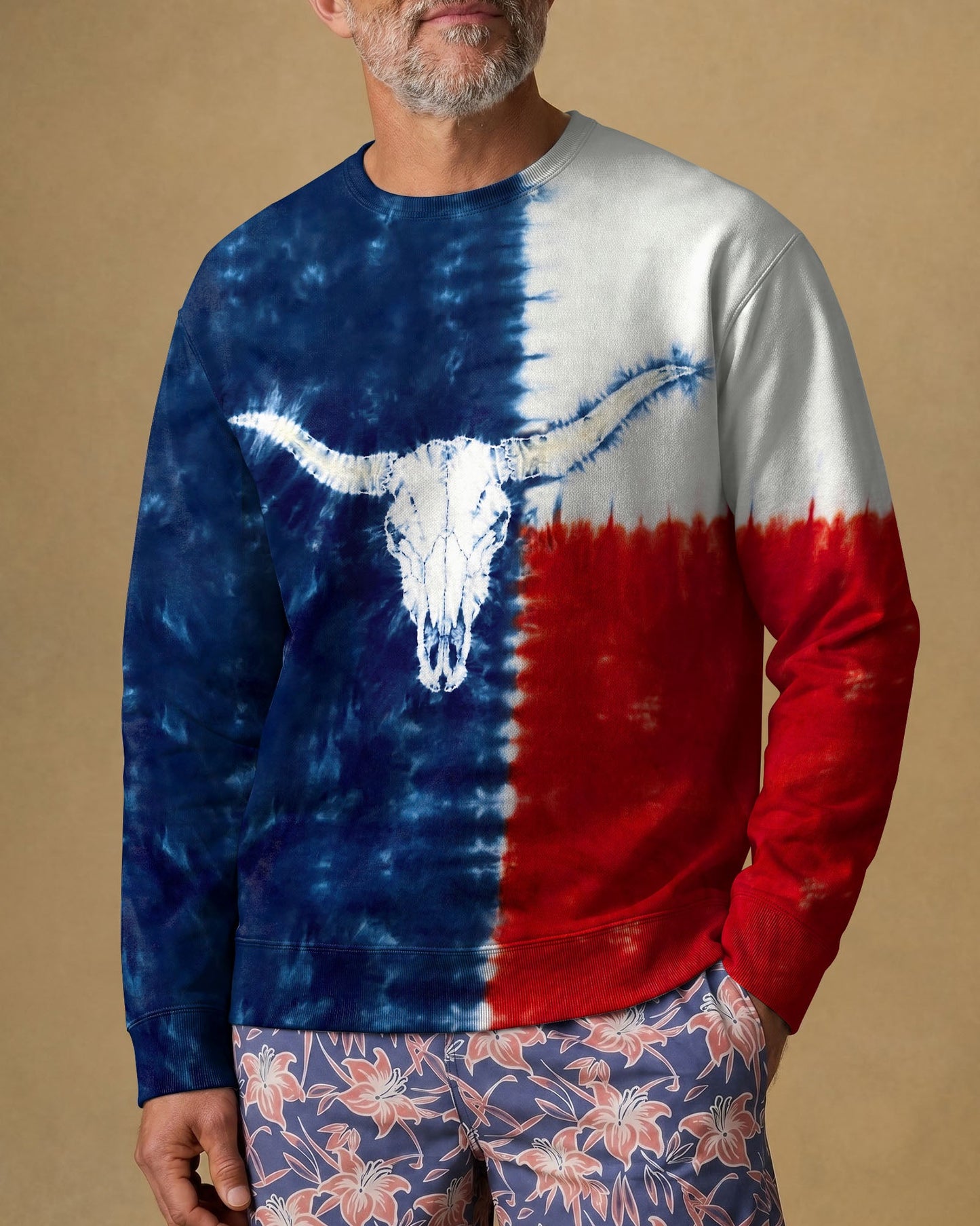 LONGHORN TEXAS PATTERN ALL OVER PRINT - TLTW2706261