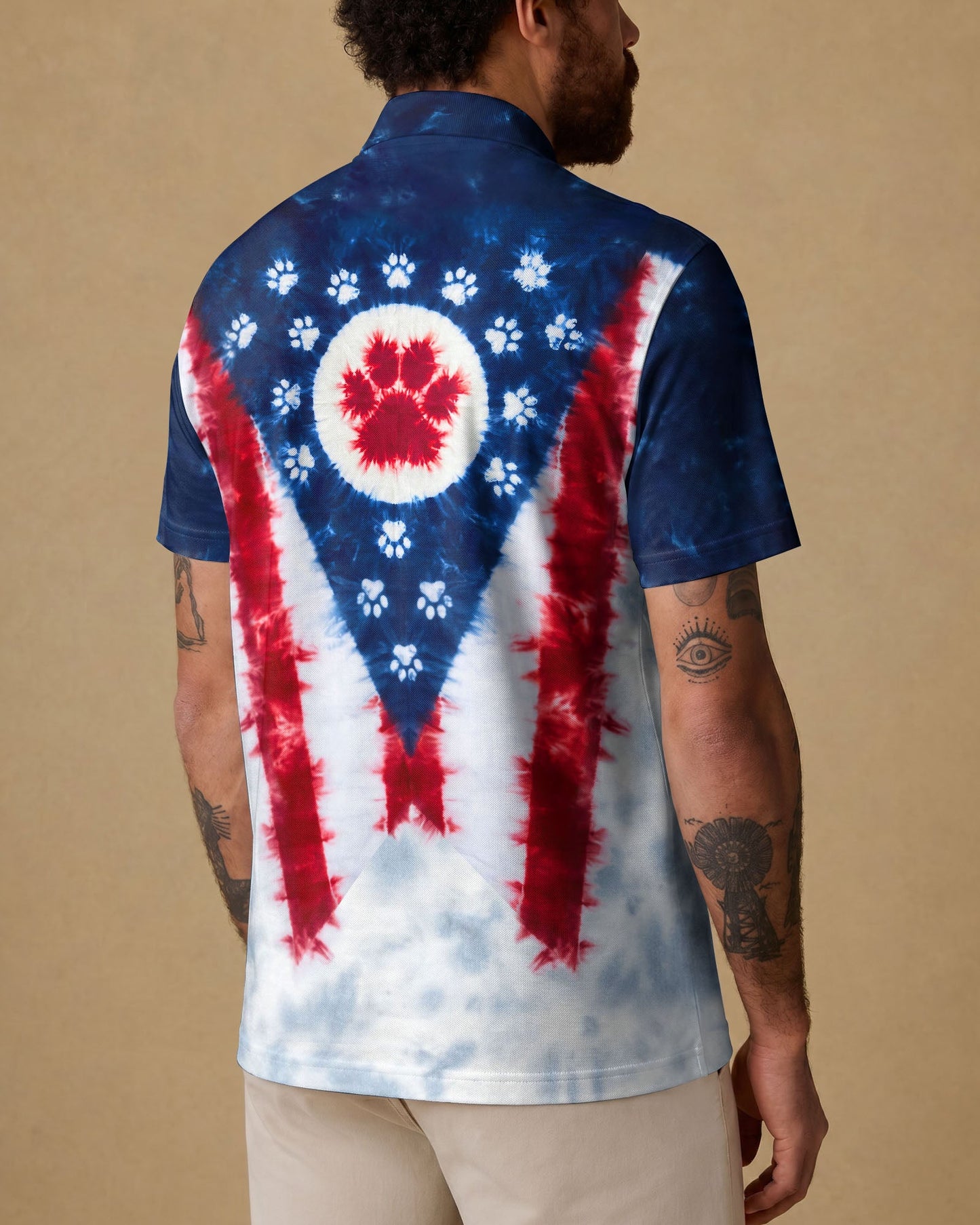 PAW PRINTS OHIO STATE PATTERN ALL OVER PRINT - TLTW2706262