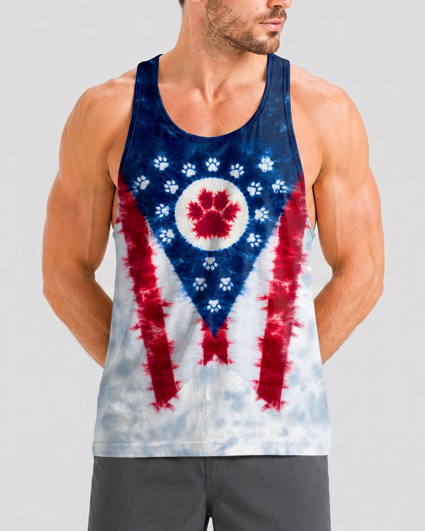 PAW PRINTS OHIO STATE PATTERN ALL OVER PRINT - TLTW2706262