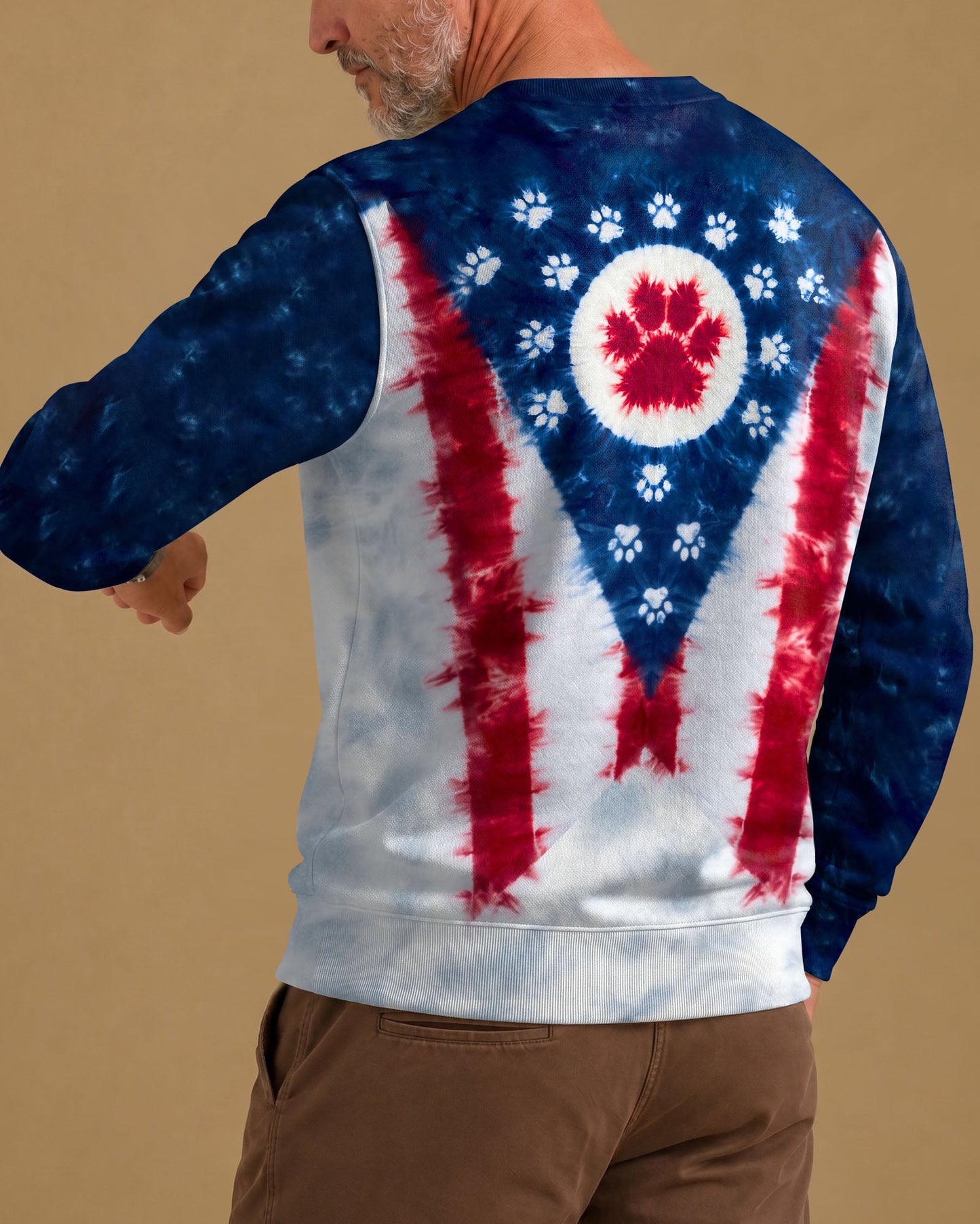 PAW PRINTS OHIO STATE PATTERN ALL OVER PRINT - TLTW2706262