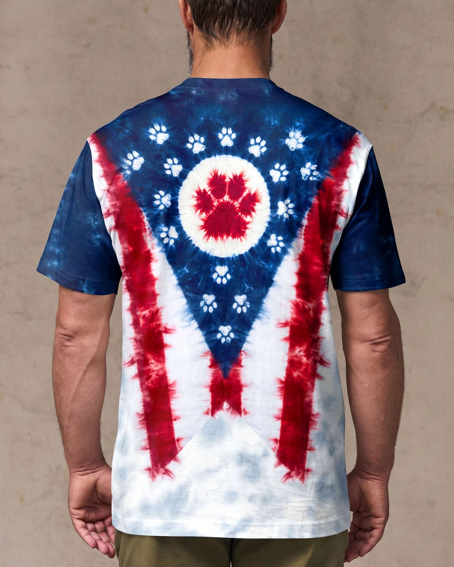 PAW PRINTS OHIO STATE PATTERN ALL OVER PRINT - TLTW2706262