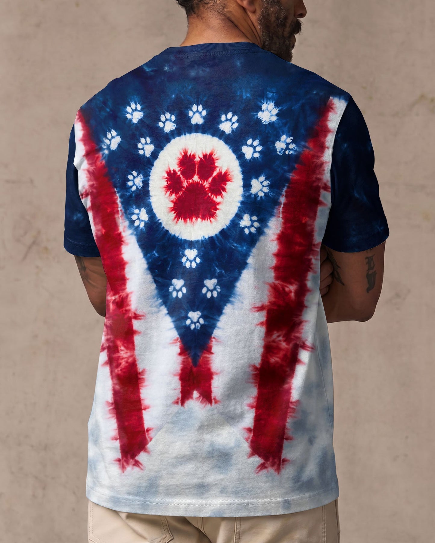 PAW PRINTS OHIO STATE PATTERN ALL OVER PRINT - TLTW2706262