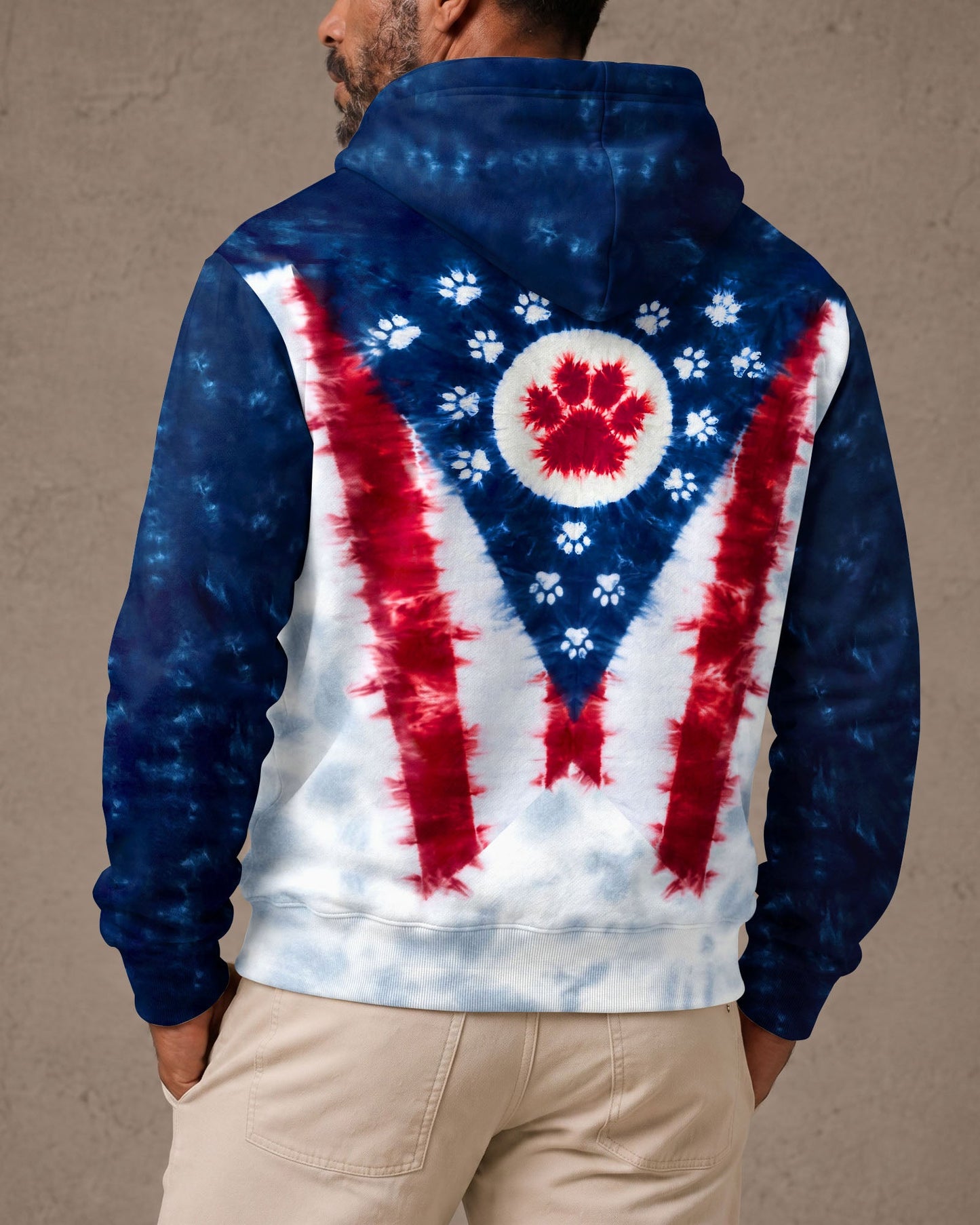 PAW PRINTS OHIO STATE PATTERN ALL OVER PRINT - TLTW2706262