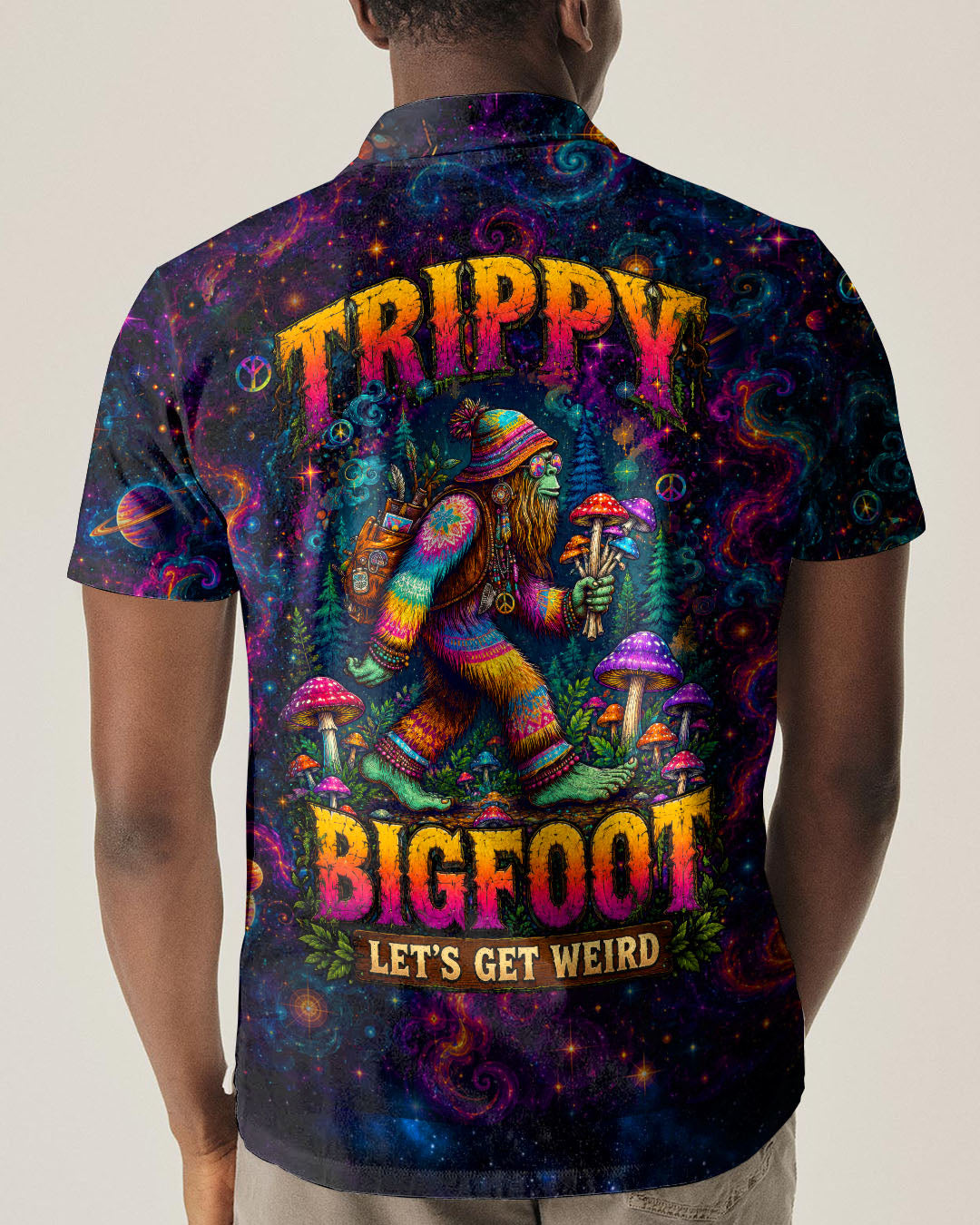 TRIPPY BIGFOOT LET'S GET WEIRD BIGFOOT ALL OVER PRINT - TLTW2805263