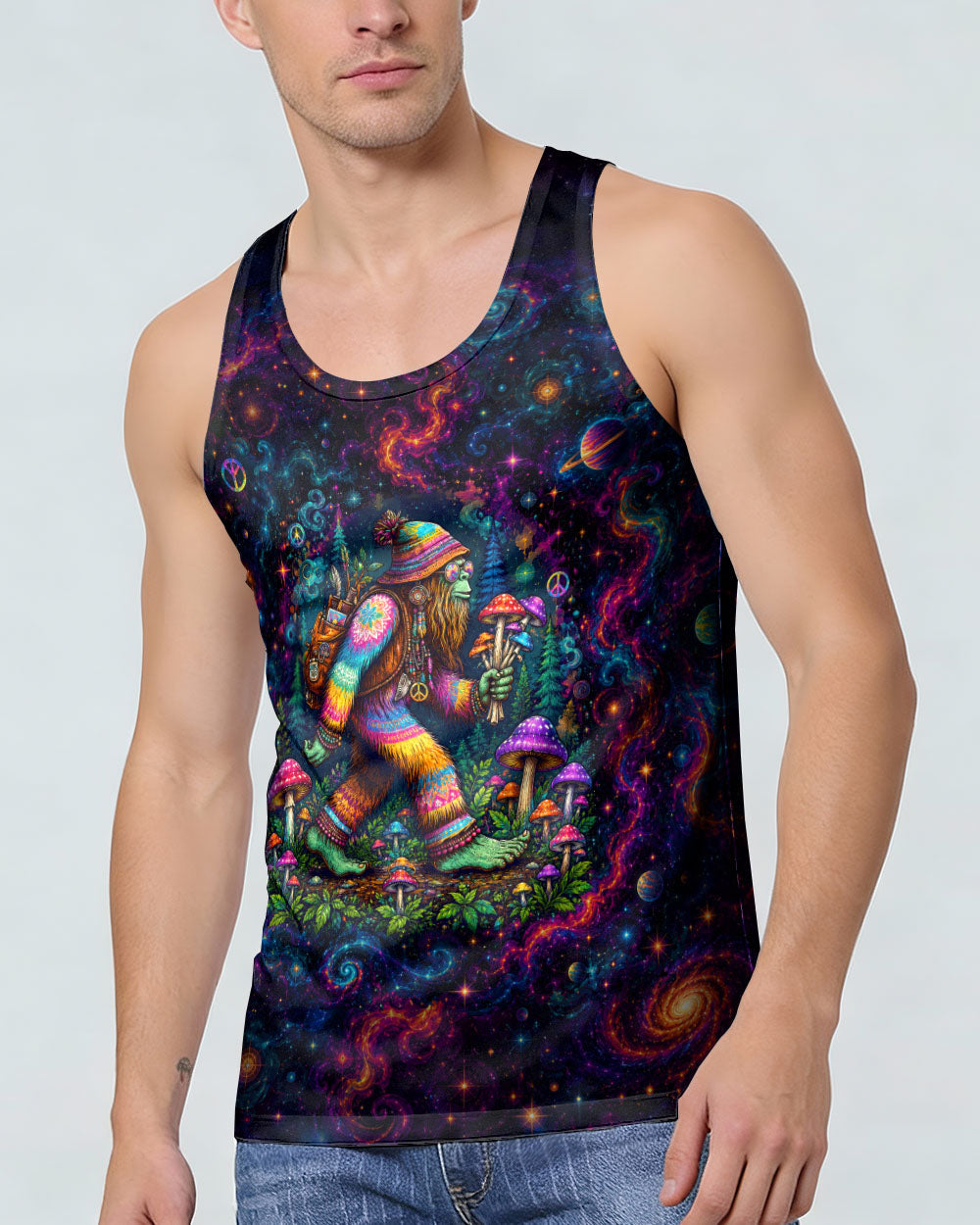 TRIPPY BIGFOOT LET'S GET WEIRD BIGFOOT ALL OVER PRINT - TLTW2805263