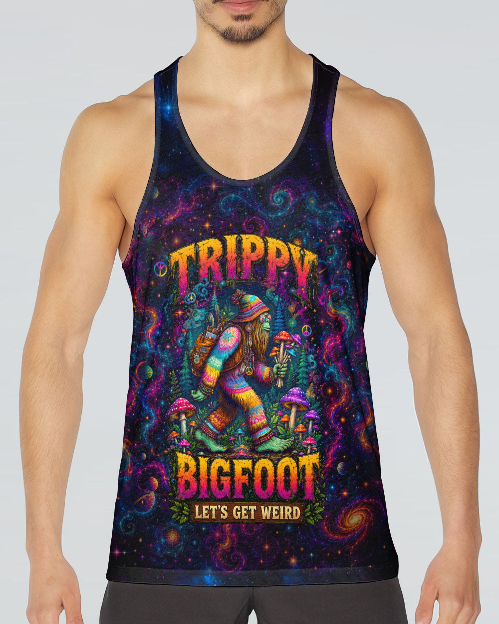 TRIPPY BIGFOOT LET'S GET WEIRD BIGFOOT ALL OVER PRINT - TLTW2805263