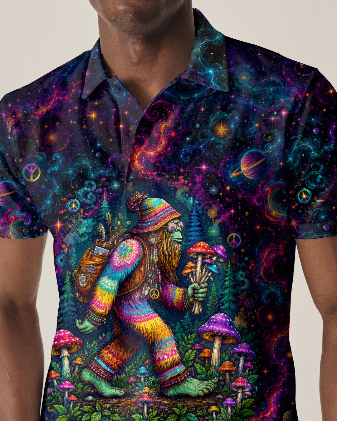 TRIPPY BIGFOOT LET'S GET WEIRD BIGFOOT ALL OVER PRINT - TLTW2805263