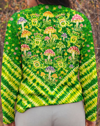 GROOVY FROGS AND MUSHROOMS V PATTERN ALL OVER PRINT  - TLTW3006263