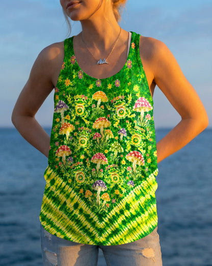 GROOVY FROGS AND MUSHROOMS V PATTERN ALL OVER PRINT  - TLTW3006263