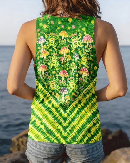 GROOVY FROGS AND MUSHROOMS V PATTERN ALL OVER PRINT  - TLTW3006263