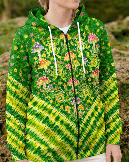 GROOVY FROGS AND MUSHROOMS V PATTERN ALL OVER PRINT  - TLTW3006263