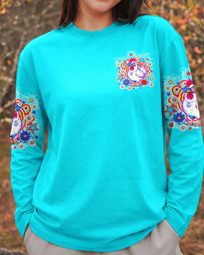 CHICKA BOOM BOOM HIPPIE CHICKEN ALL OVER PRINT - TY0406264