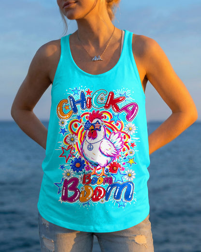 CHICKA BOOM BOOM HIPPIE CHICKEN ALL OVER PRINT - TY0406264