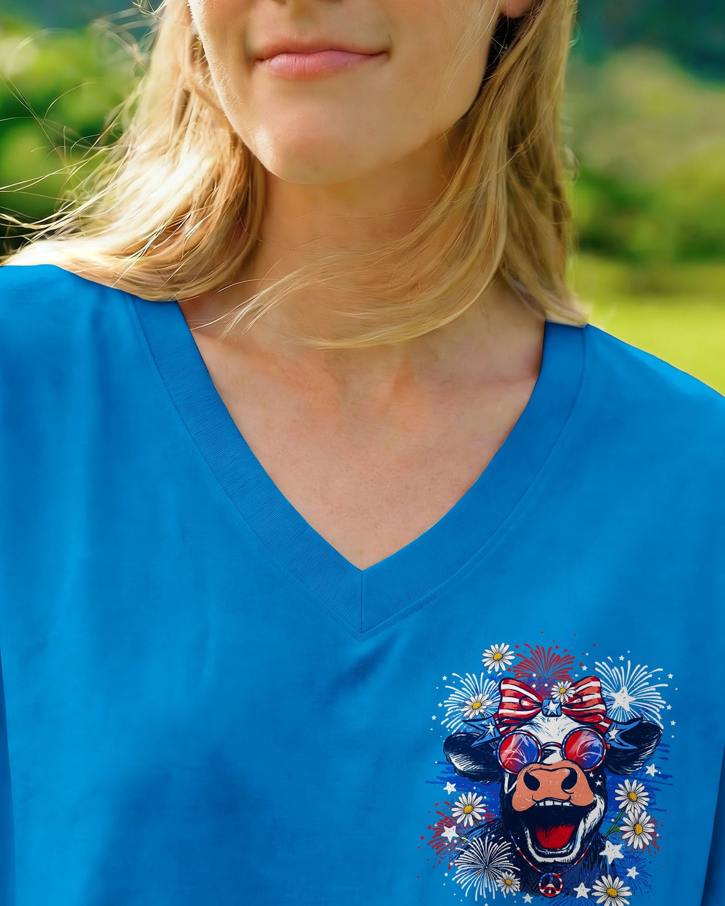 RED WHITE AND MOOO COW ALL OVER PRINT - TY0506262
