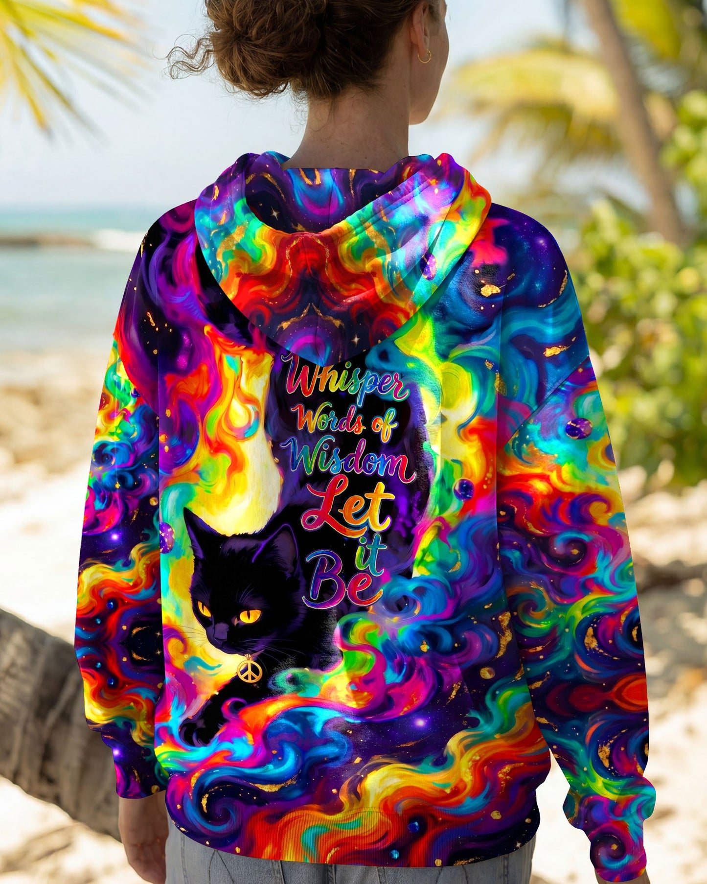 WHISPER WORDS OF WISDOM LET IT BE CAT ALL OVER PRINT - TY0705261