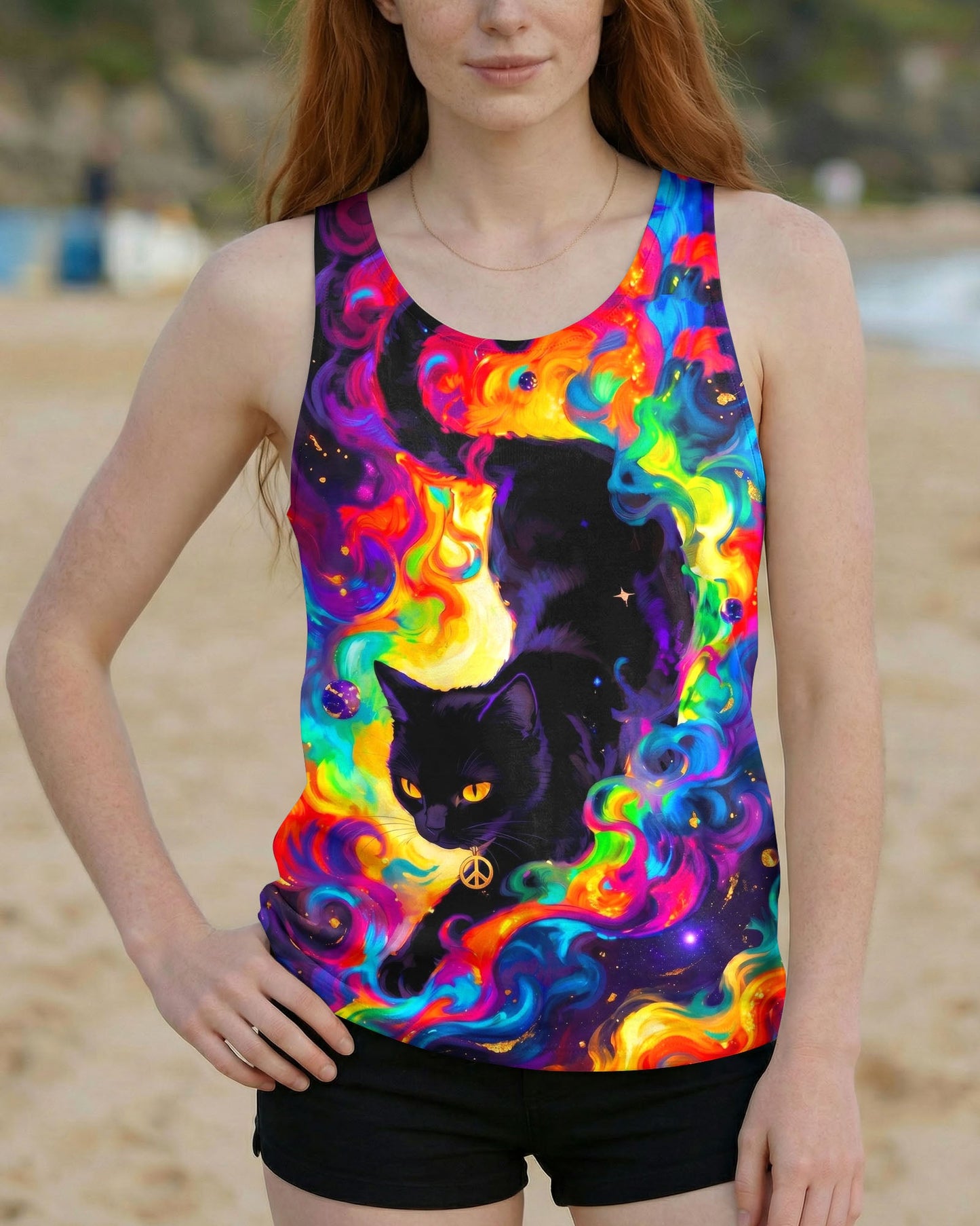 WHISPER WORDS OF WISDOM LET IT BE CAT ALL OVER PRINT - TY0705261