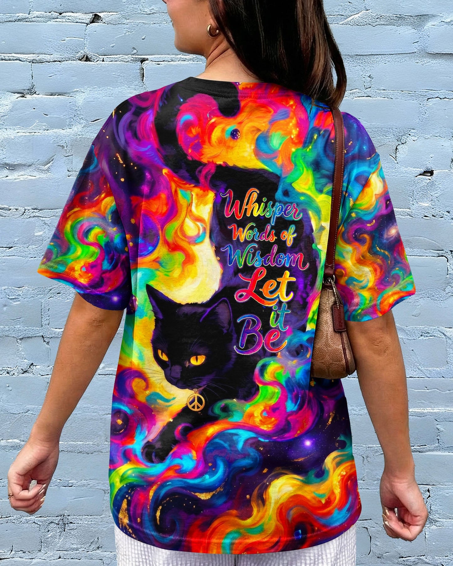 WHISPER WORDS OF WISDOM LET IT BE CAT ALL OVER PRINT - TY0705261