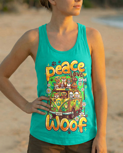 PEACE LOVE AND WOOF ALL OVER PRINT - TY0707261