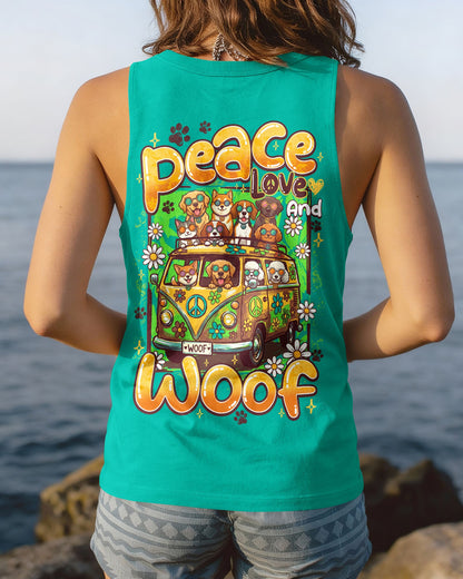 PEACE LOVE AND WOOF ALL OVER PRINT - TY0707261