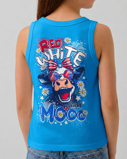 RED WHITE AND MOOO COW KIDS ALL OVER PRINT - TY0806261