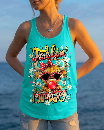 FEELIN' MOOOOVY HIGHLAND COW ALL OVER PRINT - TY0907261