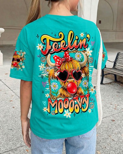 FEELIN' MOOOOVY HIGHLAND COW ALL OVER PRINT - TY0907261