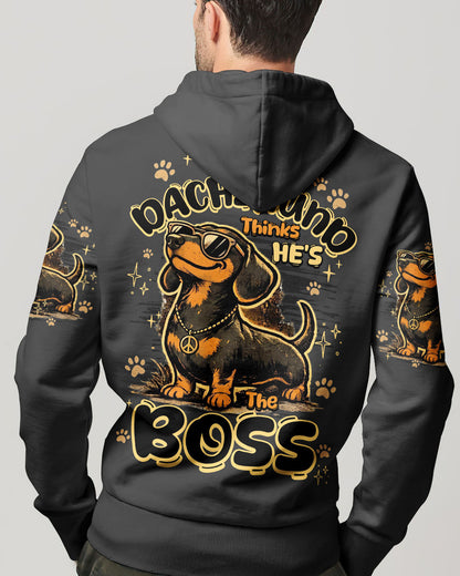 MY DACHSHUND THINKS HE'S THE BOSS DOG ALL OVER PRINT - TY1805262