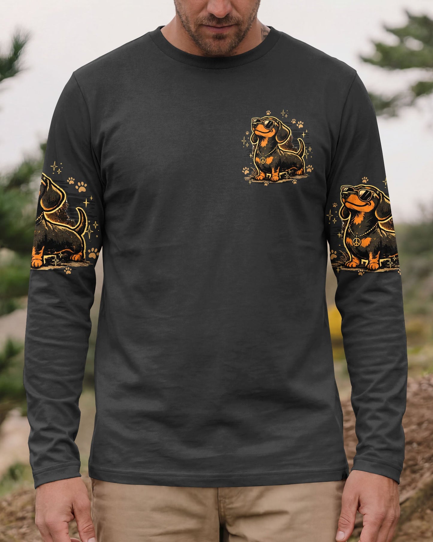 MY DACHSHUND THINKS HE'S THE BOSS DOG ALL OVER PRINT - TY1805262
