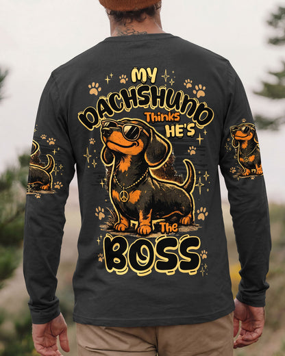 MY DACHSHUND THINKS HE'S THE BOSS DOG ALL OVER PRINT - TY1805262