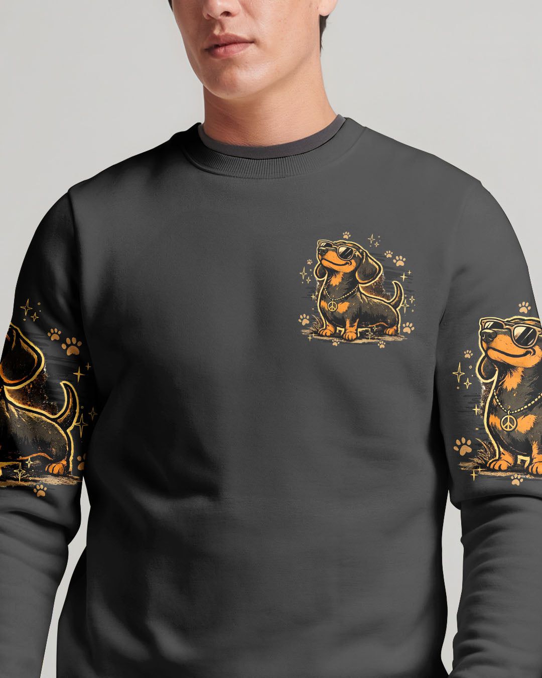 MY DACHSHUND THINKS HE'S THE BOSS DOG ALL OVER PRINT - TY1805262