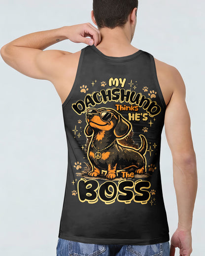 MY DACHSHUND THINKS HE'S THE BOSS DOG ALL OVER PRINT - TY1805262