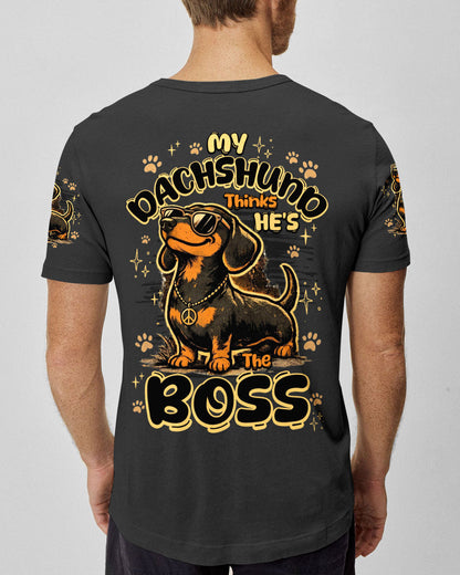MY DACHSHUND THINKS HE'S THE BOSS DOG ALL OVER PRINT - TY1805262