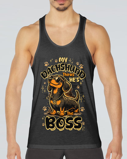 MY DACHSHUND THINKS HE'S THE BOSS DOG ALL OVER PRINT - TY1805262
