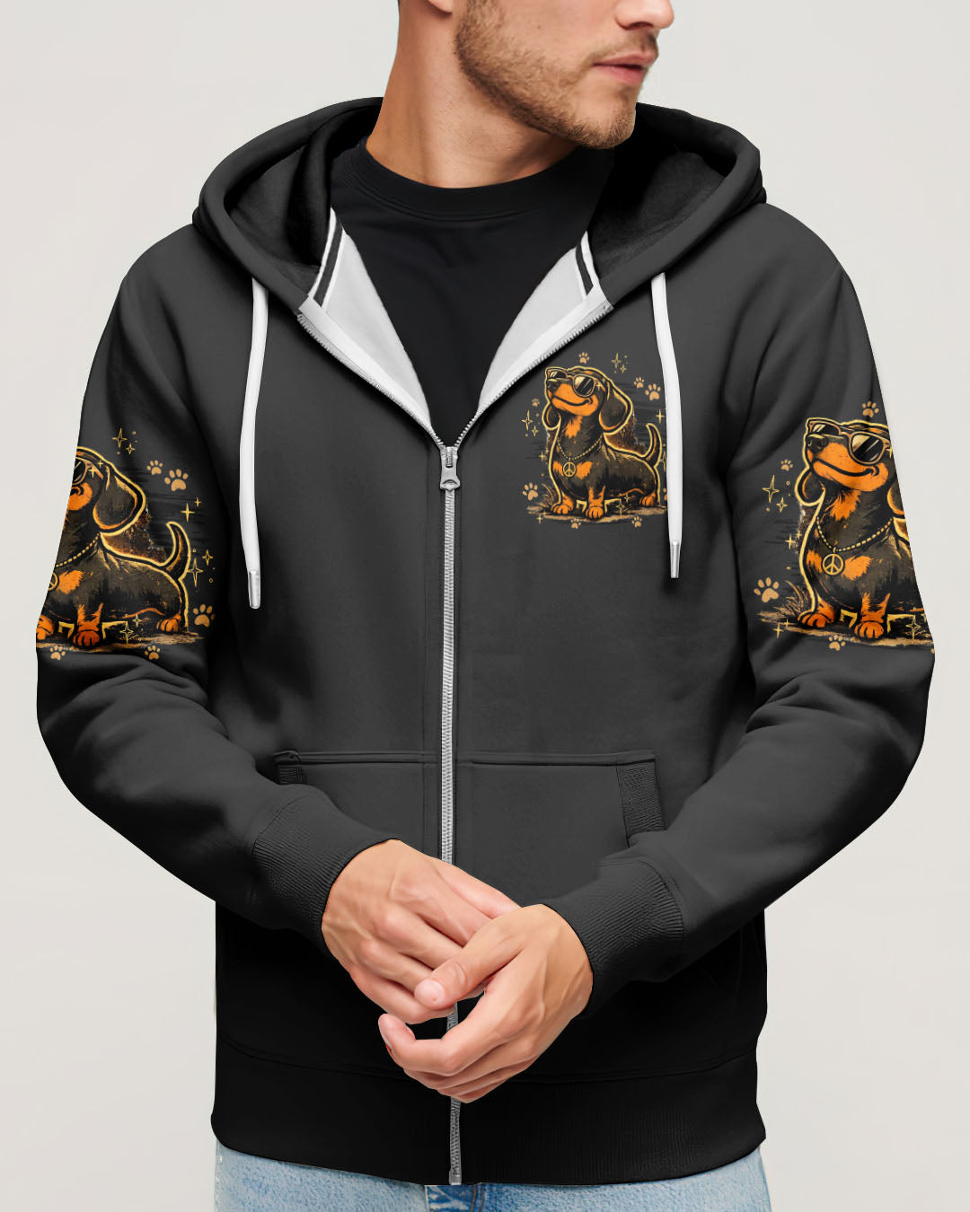 MY DACHSHUND THINKS HE'S THE BOSS DOG ALL OVER PRINT - TY1805262