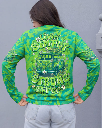 LIVING SIMPLY STRONG AND FREE ALL OVER PRINT - TY2606266