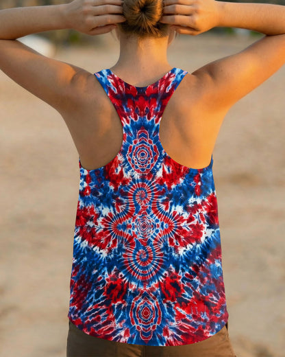 RED WHITE AND BLUE MUSHROOM ALL OVER PRINT - TYLN0104262