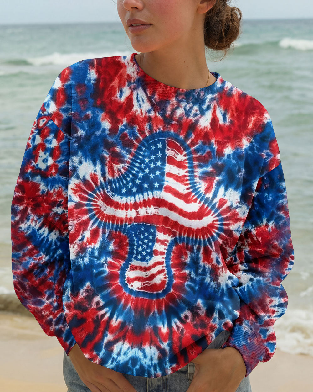 RED WHITE AND BLUE MUSHROOM ALL OVER PRINT - TYLN0104262
