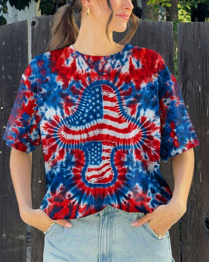 RED WHITE AND BLUE MUSHROOM ALL OVER PRINT - TYLN0104262