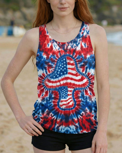 RED WHITE AND BLUE MUSHROOM ALL OVER PRINT - TYLN0104262