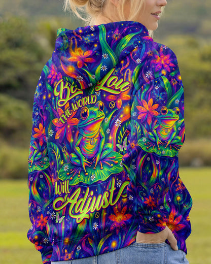 BE YOU THE WORLD WILL ADJUST FROG ALL OVER PRINT - TYLN0506261