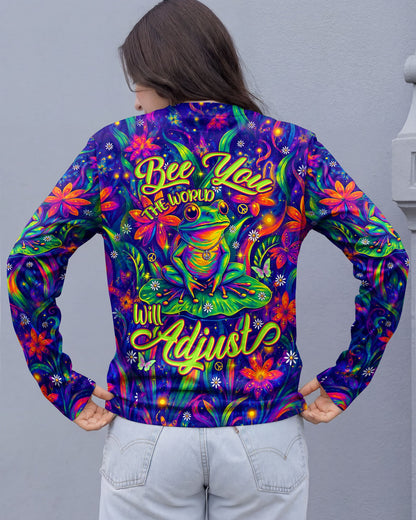 BE YOU THE WORLD WILL ADJUST FROG ALL OVER PRINT - TYLN0506261