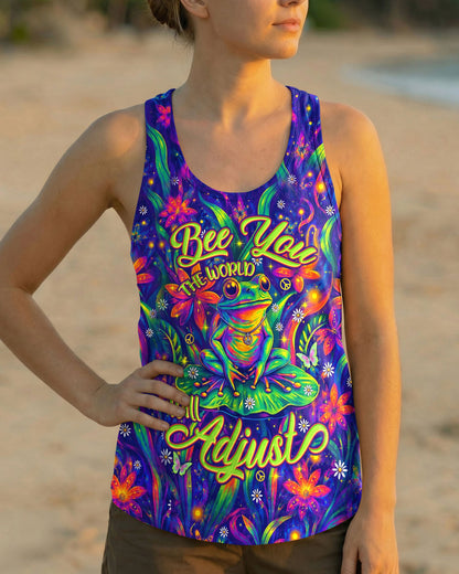 BE YOU THE WORLD WILL ADJUST FROG ALL OVER PRINT - TYLN0506261