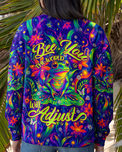 BE YOU THE WORLD WILL ADJUST FROG ALL OVER PRINT - TYLN0506261
