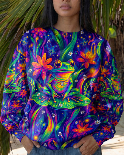 BE YOU THE WORLD WILL ADJUST FROG ALL OVER PRINT - TYLN0506261