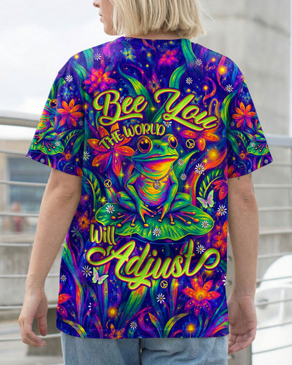 BE YOU THE WORLD WILL ADJUST FROG ALL OVER PRINT - TYLN0506261