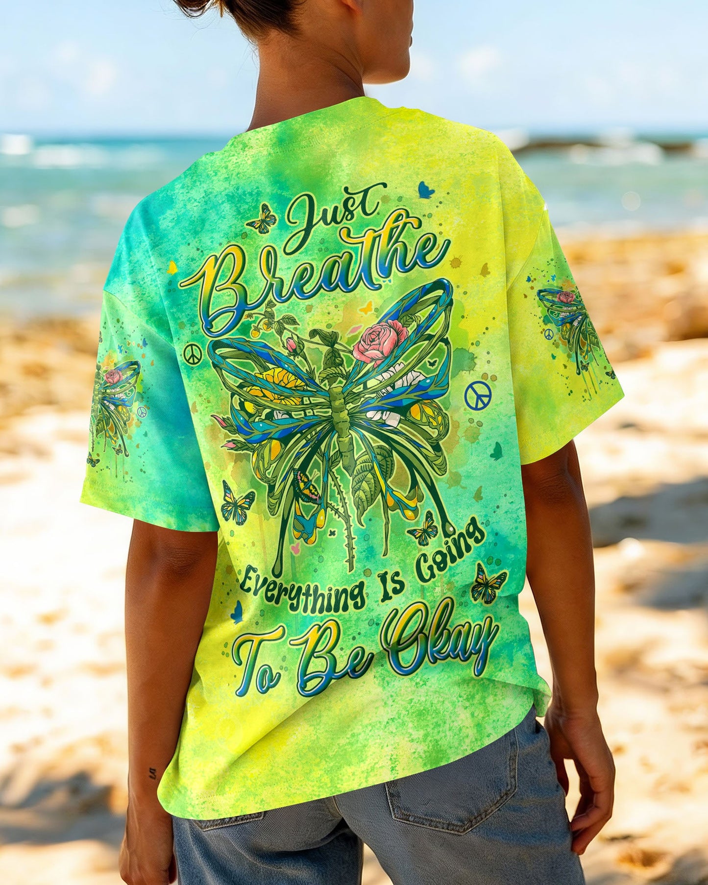 JUST BREATHE BUTTERFLY ALL OVER PRINT - TYLN0705261