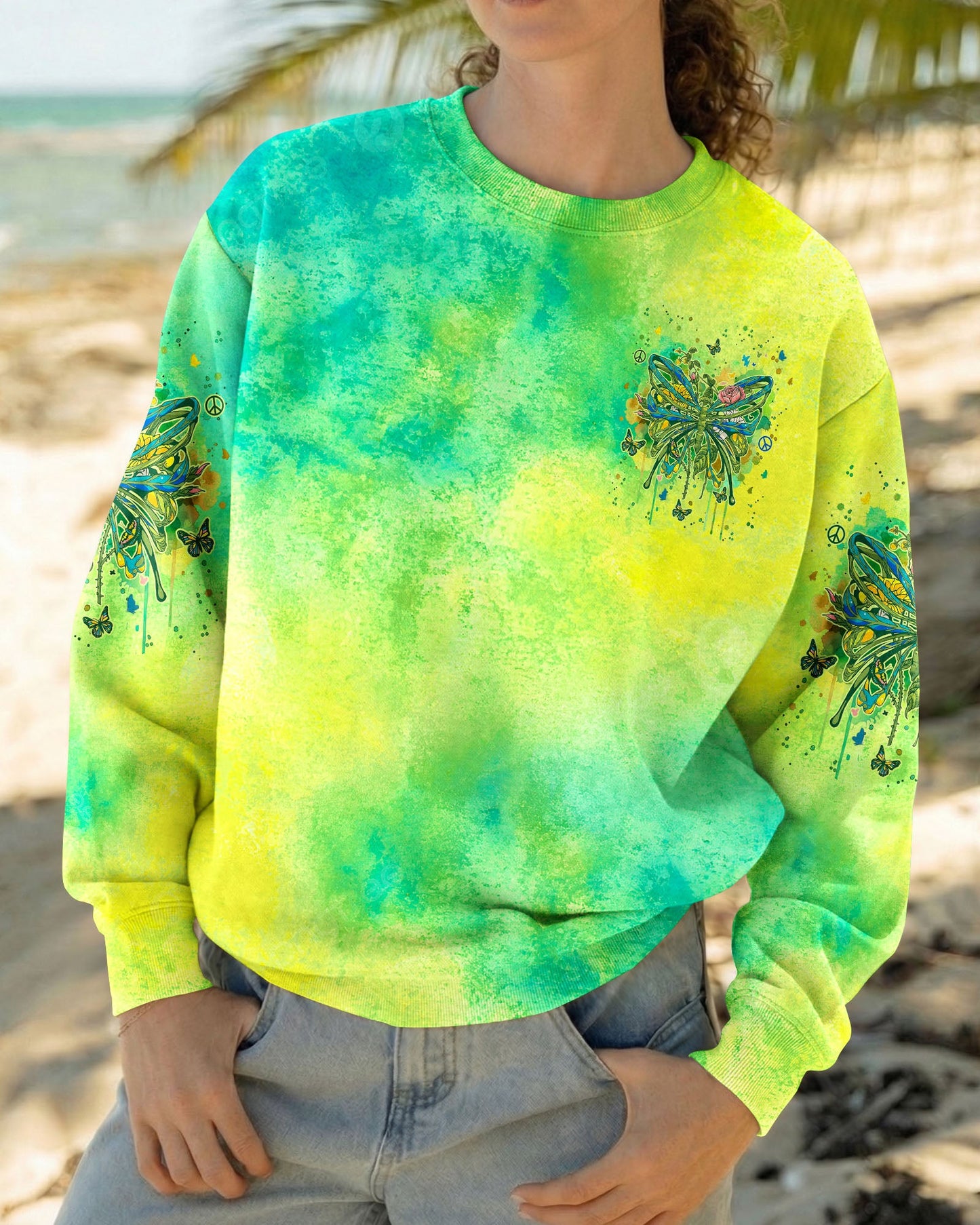 JUST BREATHE BUTTERFLY ALL OVER PRINT - TYLN0705261