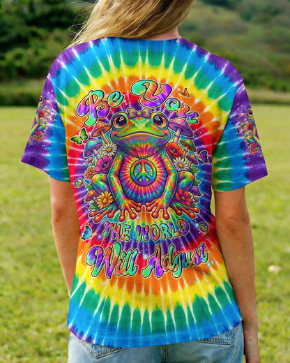 BE YOU THE WORLD WILL ADJUST FROG COLORFUL ALL OVER PRINT - TYLN1105262