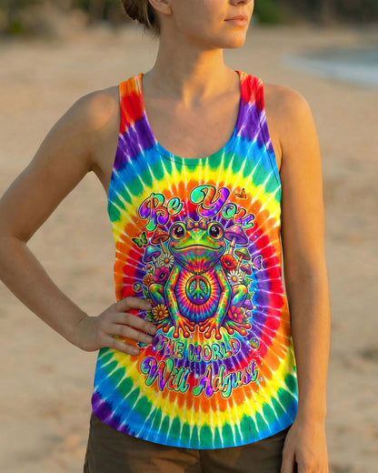 BE YOU THE WORLD WILL ADJUST FROG COLORFUL ALL OVER PRINT - TYLN1105262