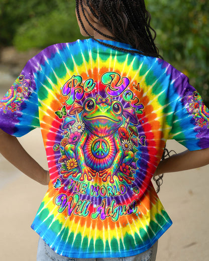 BE YOU THE WORLD WILL ADJUST FROG COLORFUL ALL OVER PRINT - TYLN1105262
